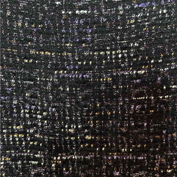 Ann Taylor Black and Purple Pencil Skirt Knee-Length Work - Picture 4 of 9